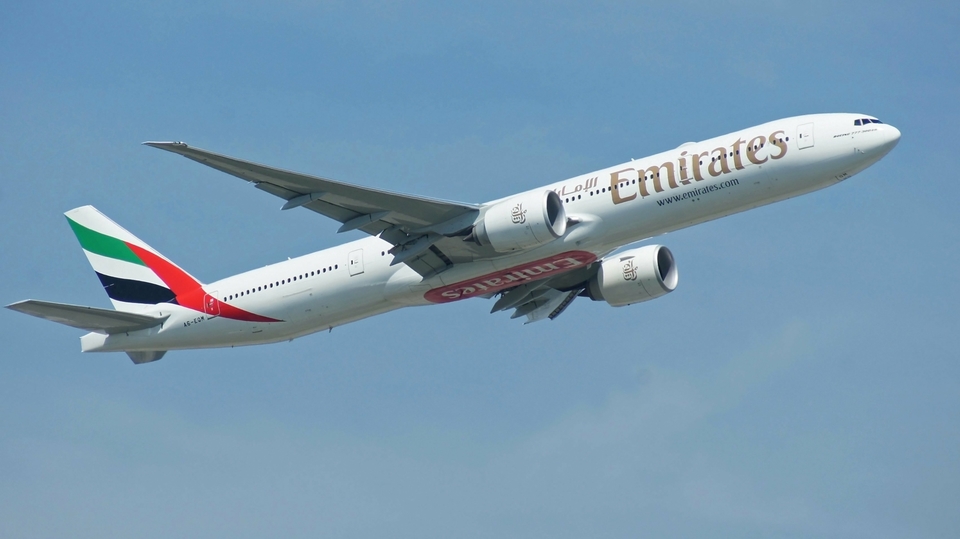 Letadlo aerolinií Emirates.