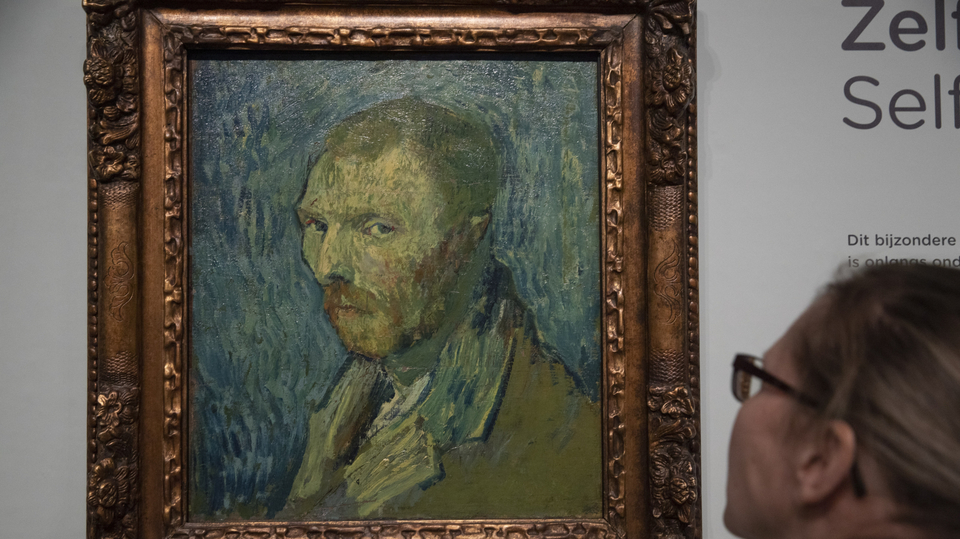 Autoportrét van Gogha v nizozemském muzeu.