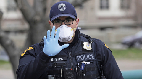 Policista v americkém Salt Lake City.