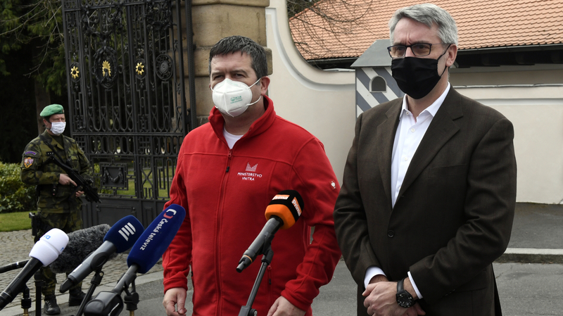 Jan Hamáček (vlevo) a Lubomír Metnar.