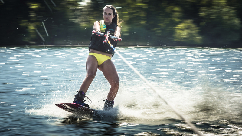 Wakeboarding.