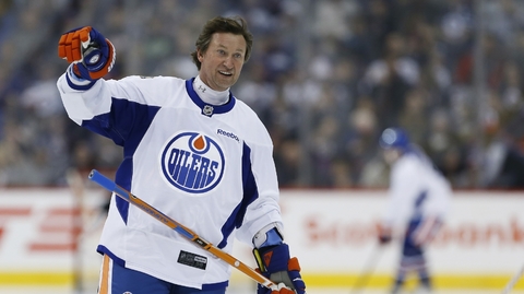 Hokejista Wayne Gretzky. 