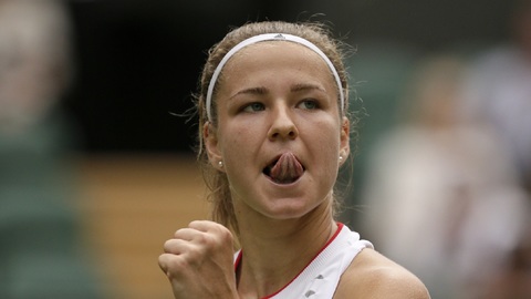 Tenistka Karolína Muchová na loňském Wimbledonu.