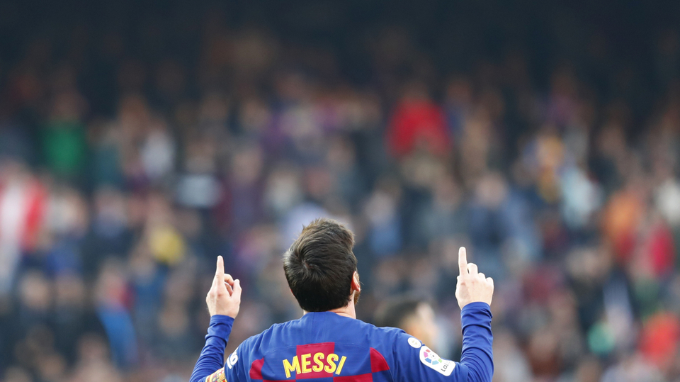 Loňský vítěz Lionel Messi. 