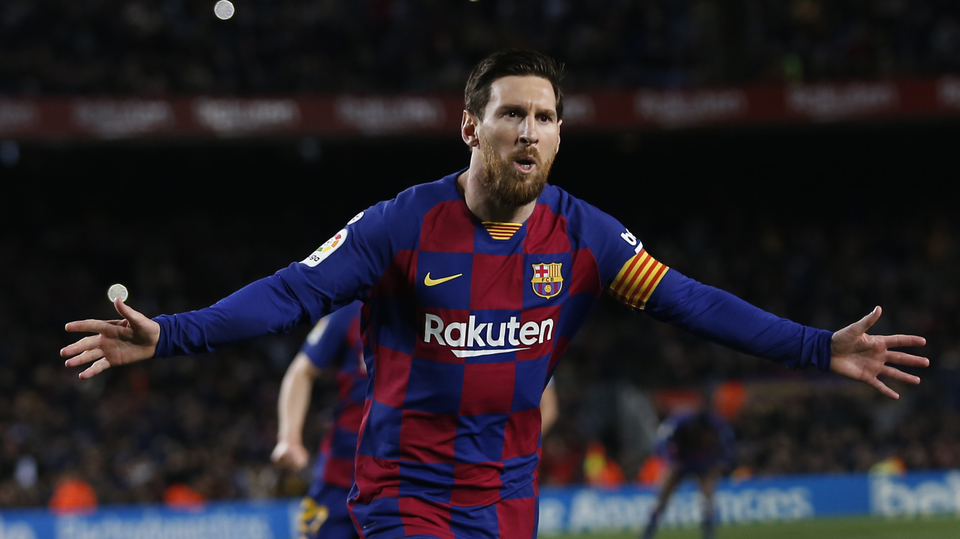 Fotbalista Barcelony Lionel Messi.