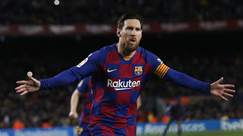 Fotbalista Barcelony Lionel Messi.