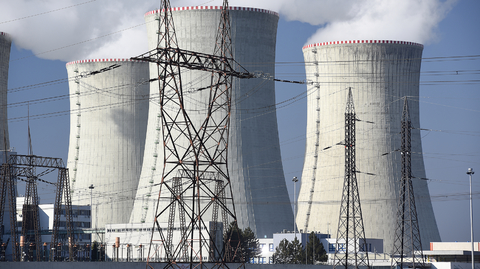 Jaderná elektrárna Dukovany.