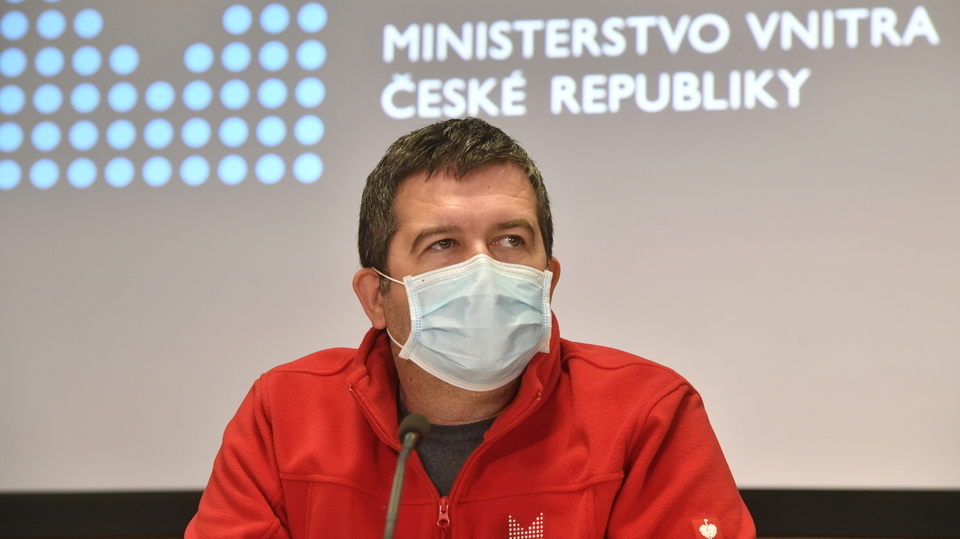 Ministr vnitra a předseda Ústředního krizového štábu Jan Hamáček.