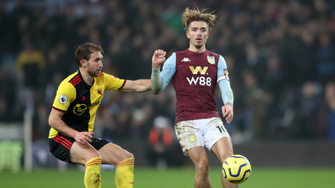 Utkání Aston Villy s Watfordem.