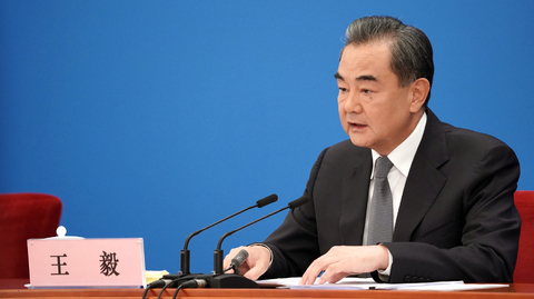 Čínský ministr zahraničí.