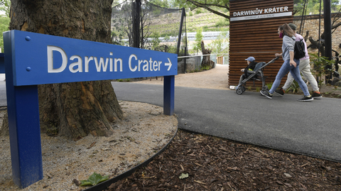 Nová expozice Darwinův kráter v pražské zoo.