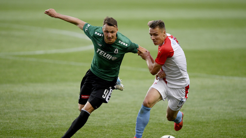 Stanislav Tecl (vpravo) v souboji s Michalem Jeřábkem.