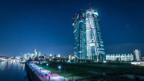 Budova evropské centrální banky.