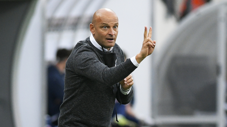 Plzeňský trenér Adrián Guľa.