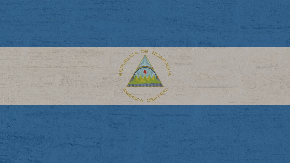 Vlajka Nikaraguy.
