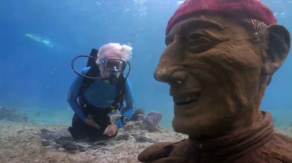 Památník Jacquese-Yvese Cousteaua pod vodou.