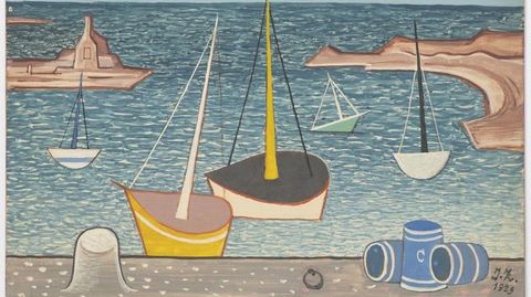 Loďky v přístavu - Jan Zrzavý.