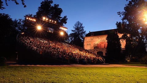 Krumlovské otáčivé hlediště.