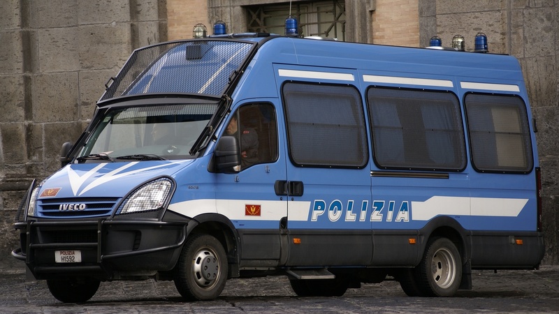Auto italské policie.