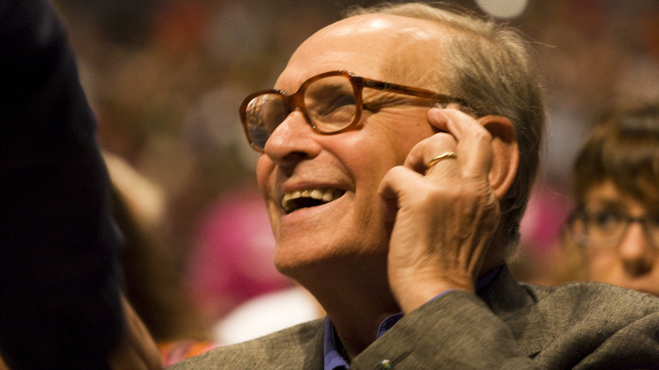 Slavný skladatel Ennio Morricone.