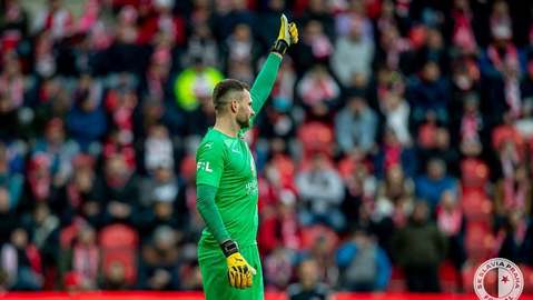 Slavistický brankář Ondřej Kolář.