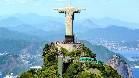 Socha Ježíše Krista v brazilském Rio de Janeiru.
