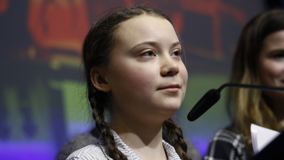 Greta Thunbergová.