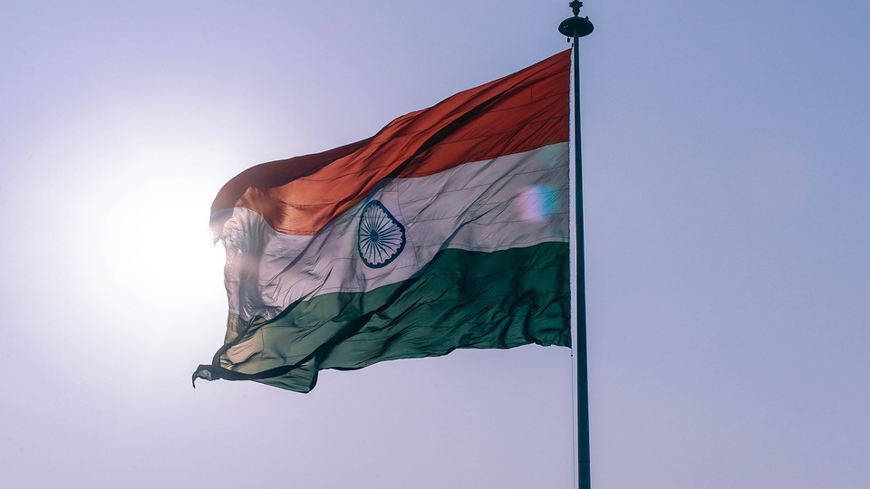 Vlajka Indie.