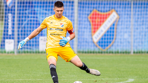 Radovan Murín, brankář Baníku Ostrava.