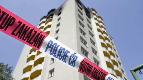 Panelový dům, kde došlo k neštěstí.