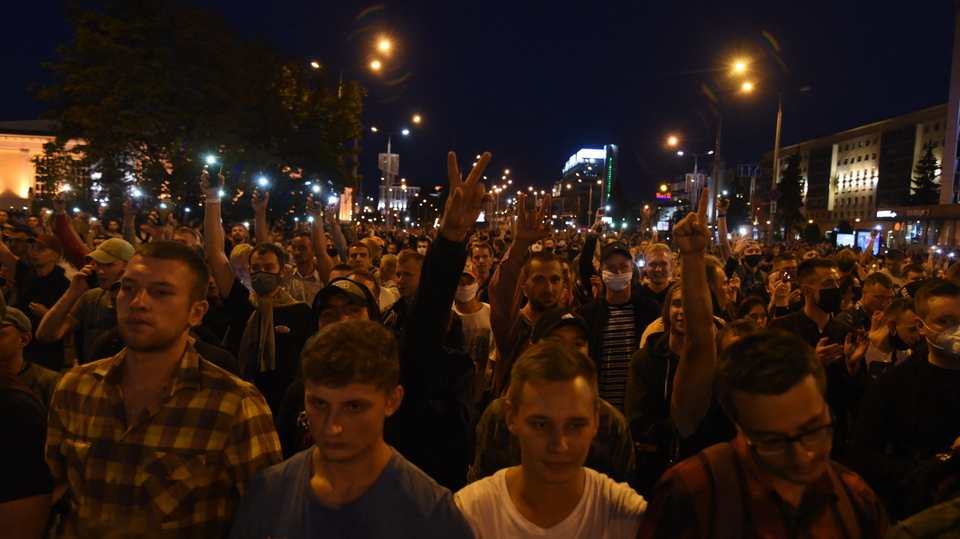 Demonstrace v Bělorusku.