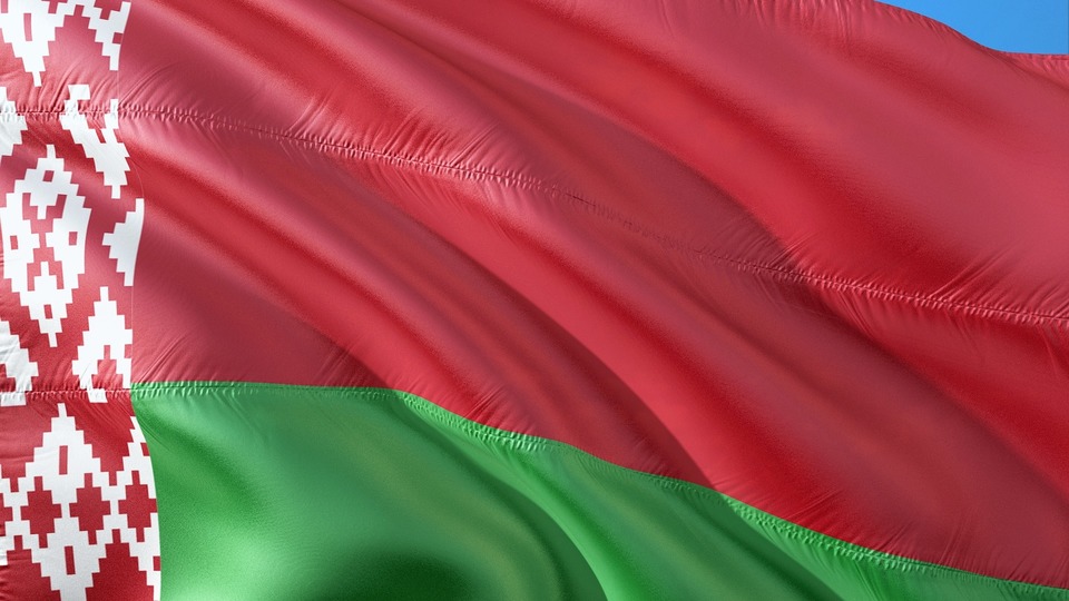 Mezinárodní vlajka Běloruska.