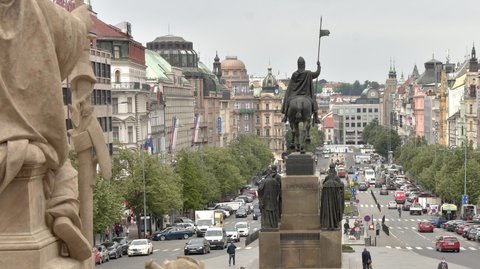 Václavské náměstí.