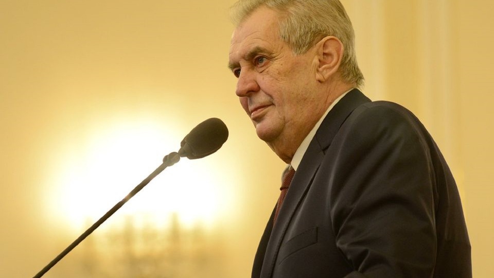 Prezident České republiky Miloš Zeman.