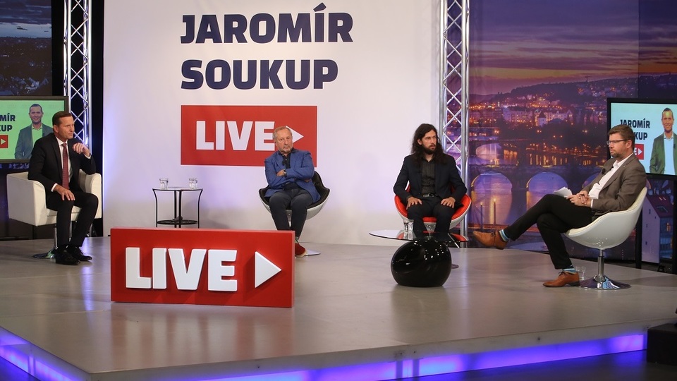 Hosté pořadu Jaromír Soukup LIVE. 