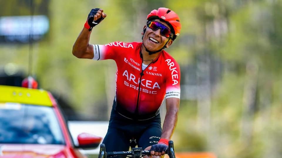 Kolumbijský cyklista Nairo Quintana.