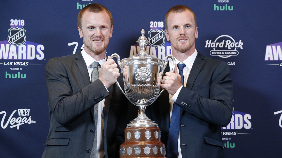 Daniel Sedin a Herink Sedin.