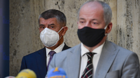 Premiér Andrej Babiš a ministr zdravotnictví Roman Prymula.