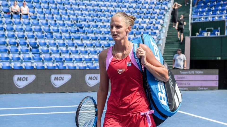 Karolína Plíšková se loučí s turnajem.