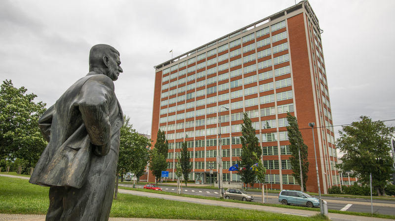 Socha Tomáše Bati ve Zlíně.