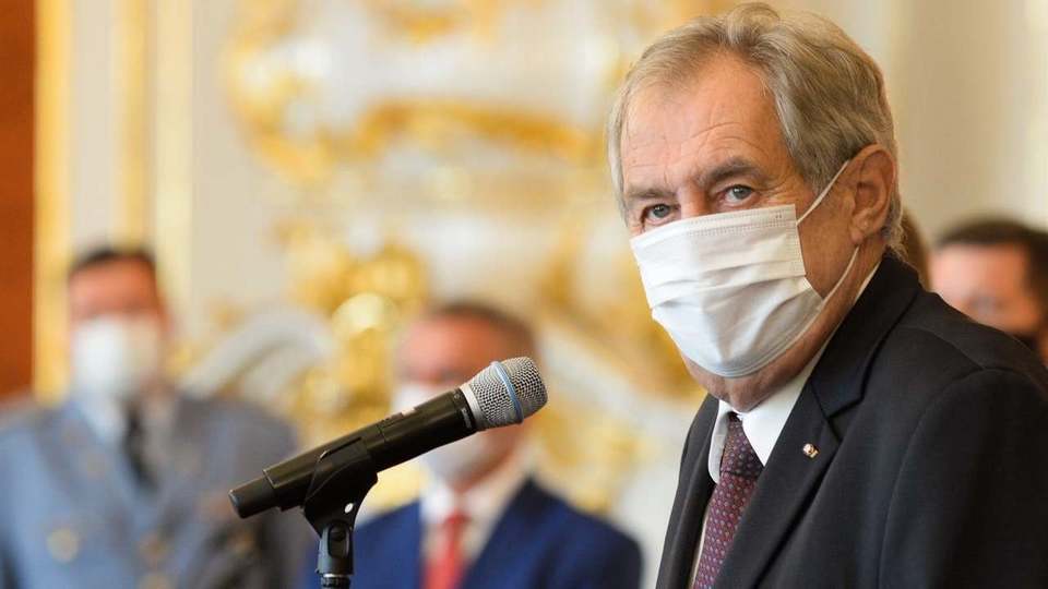 Prezident České republiky Miloš Zeman.