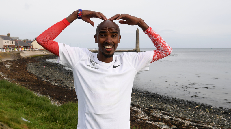 Mo Farah má smysl pro humor.