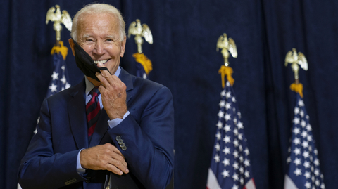 Kandidát na americkou hlavu státu Joe Biden.