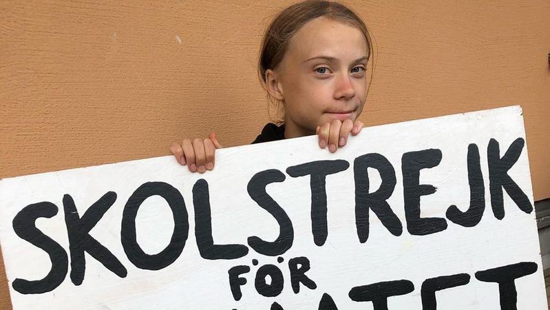 Greta Thunbergová.