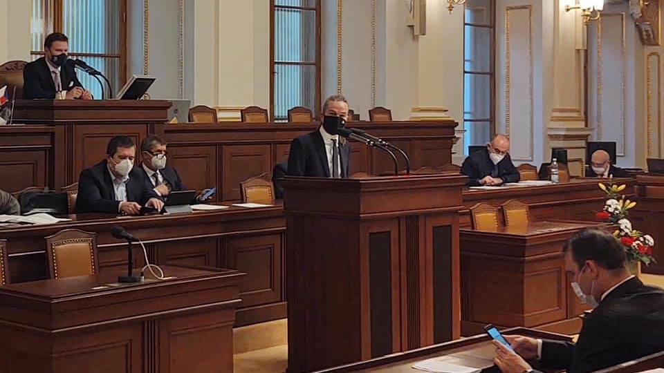 Předseda Pirátů Ivan Bartoš.