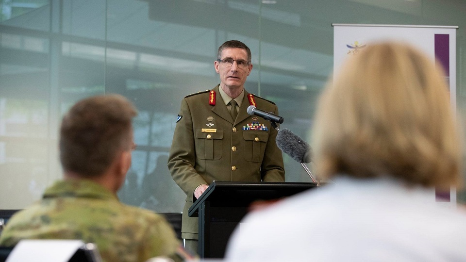 Šéf australských obranných sil Angus Campbell.