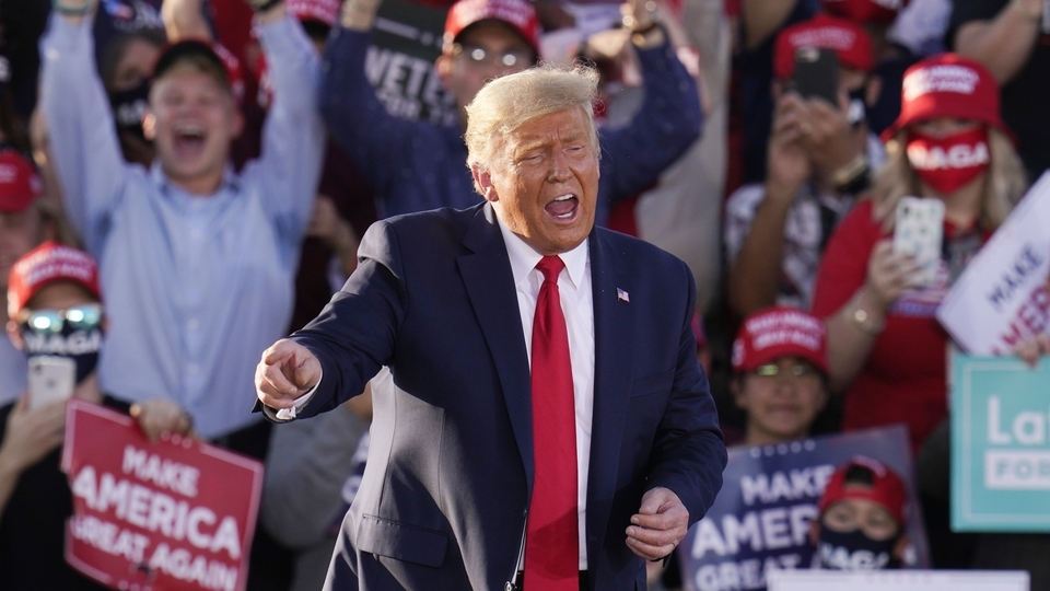 Dosluhující prezident Spojených států Donald Trump.