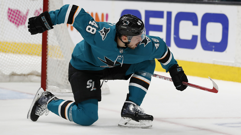 Útočník San Jose Sharks Tomáš Hertl.