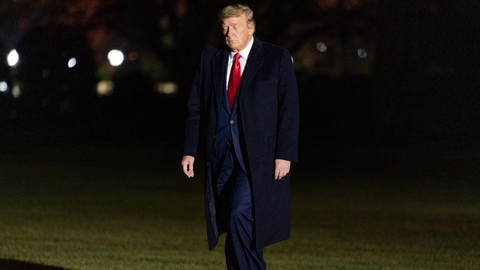 Dosluhující prezident Spojených států Donald Trump.