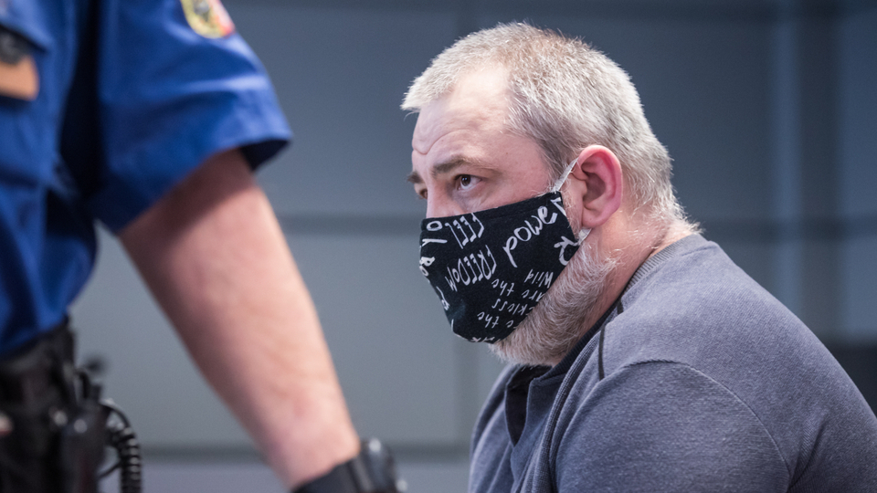 Obžalovaný Rostislav Basler u soudu. 